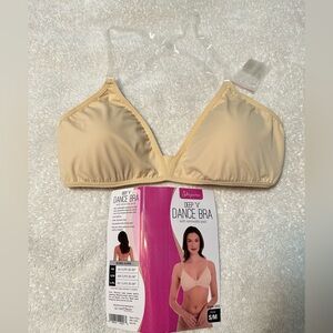 Dance bra with clear straps